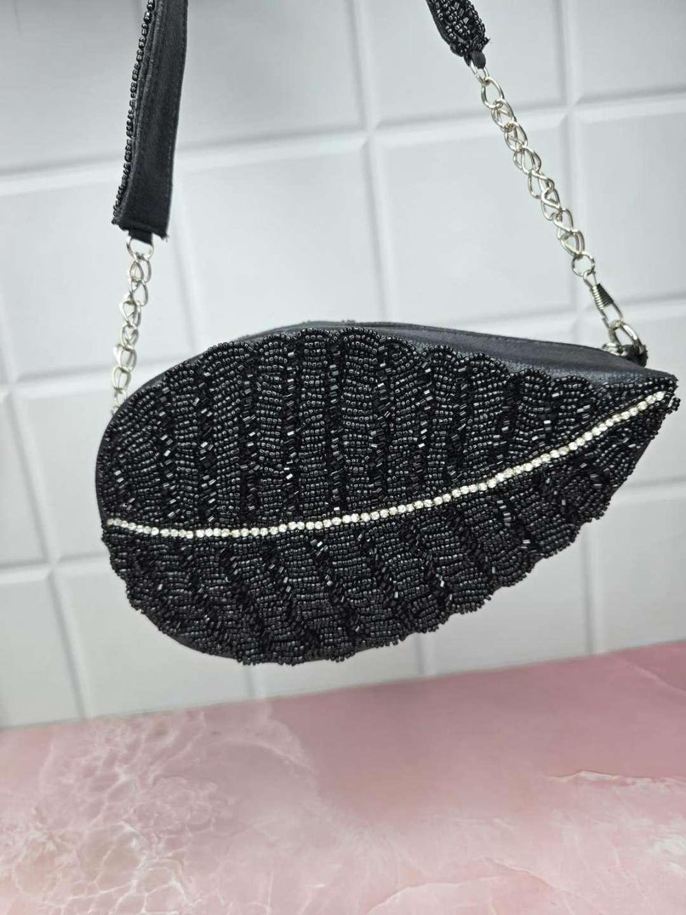 Midnight Elegance Clutch Bag - Black | HAQEEBA STUDIO