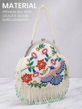 Women's White Potli Bag - Feature View 5