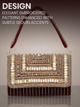 Kadisha Embroidered Evening Handbag for Women - Feature View 2