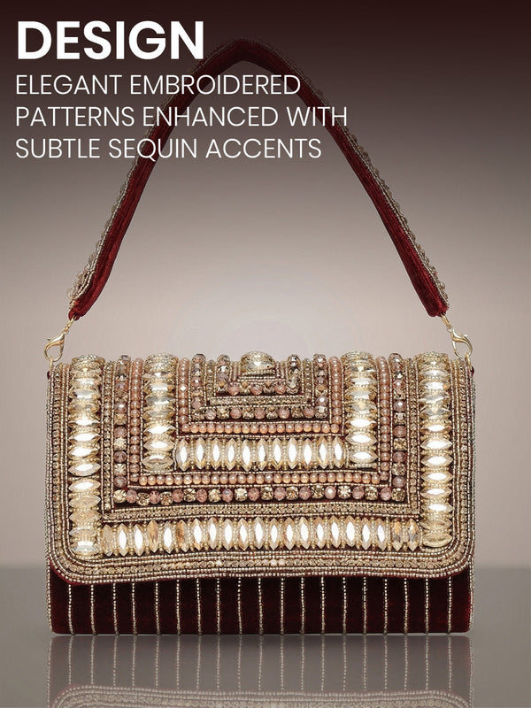 Kadisha Embroidered Evening Handbag for Women