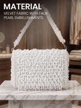 Net Pearl Embellished Clutch - Feature View 4