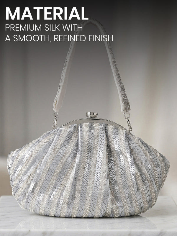 Silver Women Shoulder Bag