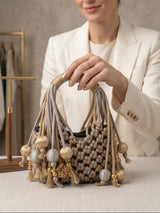 Women Gold Messenger Bag - Feature View 3