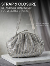 Silver Women Shoulder Bag - Feature View 3