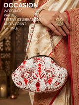 Women's Pink Potli Bag - Feature View 2