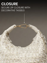 Women White Potli - Feature View 4