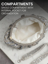 Silver Women Shoulder Bag - Feature View 4