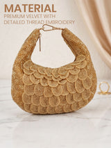 Handcrafted Embroidered Women Clutch Bag - Feature View 2
