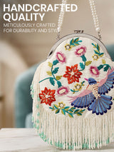 Women's White Potli Bag - Feature View 2