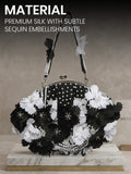 Women Black and White Potli