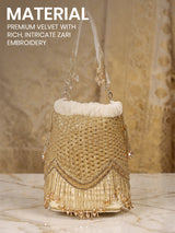 Royal Zari Potli Bag - Feature View 14