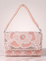 Floral Crystal Hand Clutch - Feature View 8