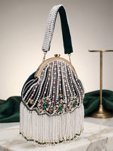 Women's Embroidered Shoulder Bag - Feature View 3