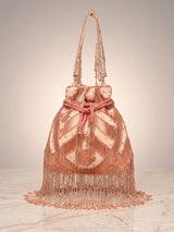 Nalki Beaded Evening Potli - Feature View 2