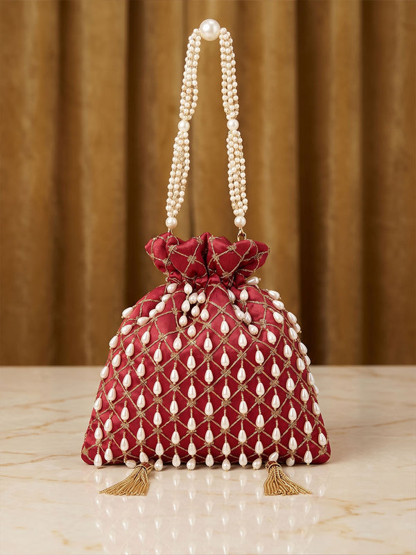 Women's Red Potli