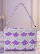 Floral Crystal Hand Clutch - Feature View 6