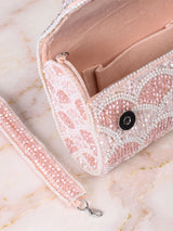 Floral Crystal Hand Clutch - Feature View 10