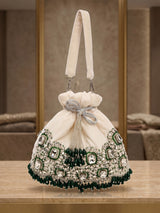 Women's Potli Bag - White
