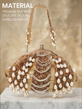 Women's Golden Potli Bag - Feature View 3