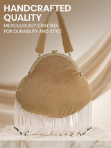 Women's Embroidered Shoulder Bag - Feature View 14