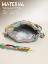 Handcrafted Women's Multicolor Potli - Feature View 3