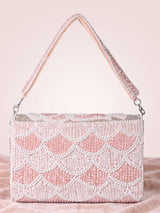 Floral Crystal Hand Clutch - Feature View 9
