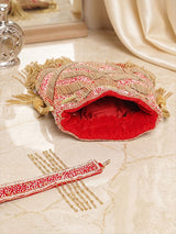 Nalki Beaded Evening Potli - Feature View 7