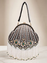 Women's Embroidered Shoulder Bag - Feature View 6