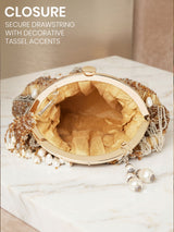 Women's Golden Potli Bag - Feature View 4