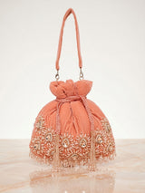 Women's Potli Bag - Orange
