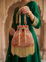 Nalki Beaded Evening Potli - Feature View 3