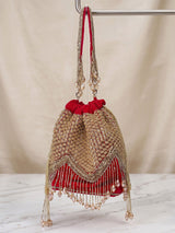 Royal Zari Potli Bag - Feature View 7