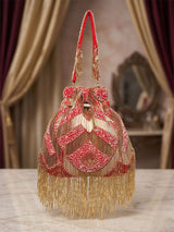 Nalki Beaded Evening Potli - Feature View 4