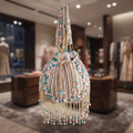 Designer Green Beads Embroidery Potli