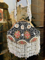 Zena Potli Bag - Black | HAQEEBA STUDIO