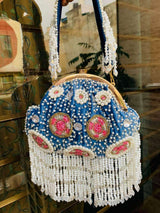 Zena Potli Bag - Blue | HAQEEBA STUDIO