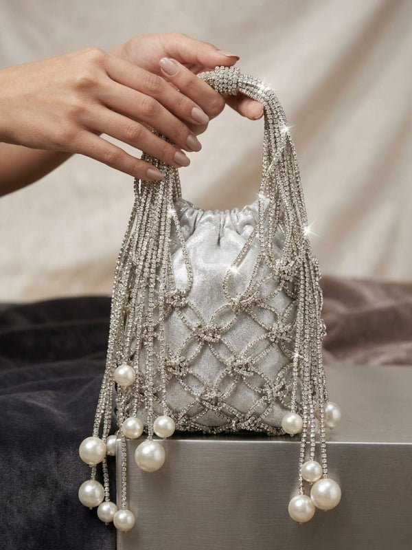 Gold Pearl Potli Bag