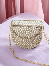 Mini Pearl Bag - Gold | HAQEEBA STUDIO