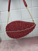 Midnight Elegance Clutch Bag - Red | HAQEEBA STUDIO