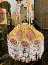 Zena Potli Bag - Yellow | HAQEEBA STUDIO
